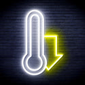 ADVPRO Temperature Drop Ultra-Bright LED Neon Sign fnu0192 - White & Yellow
