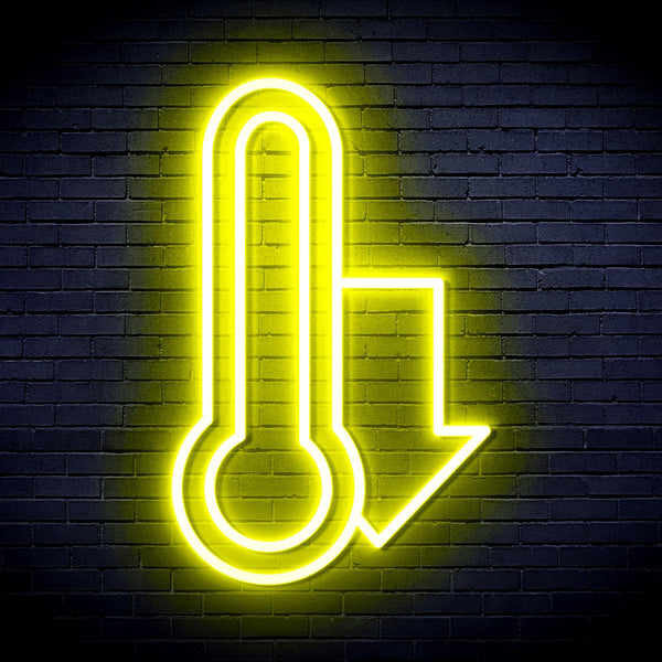 ADVPRO Temperature Drop Ultra-Bright LED Neon Sign fnu0192 - Yellow
