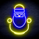 ADVPRO Cute Santa Claus Ultra-Bright LED Neon Sign fnu0193 - Blue & Yellow
