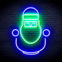 ADVPRO Cute Santa Claus Ultra-Bright LED Neon Sign fnu0193 - Green & Blue