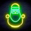 ADVPRO Cute Santa Claus Ultra-Bright LED Neon Sign fnu0193 - Green & Yellow