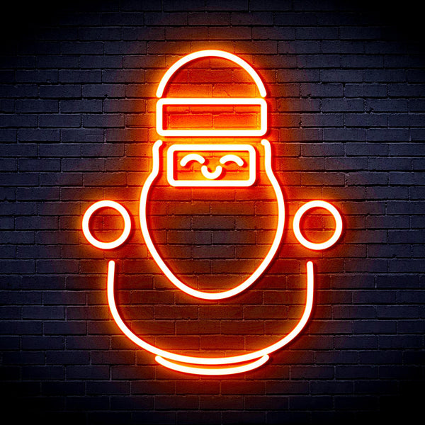 ADVPRO Cute Santa Claus Ultra-Bright LED Neon Sign fnu0193 - Orange