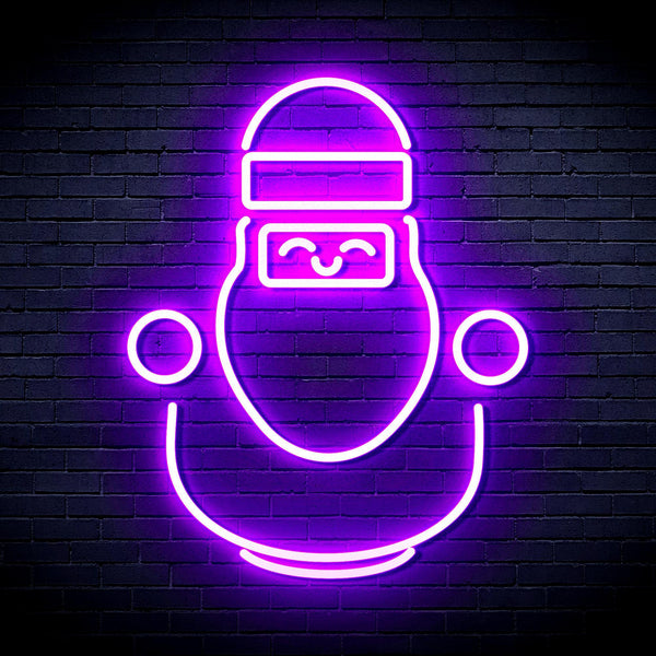 ADVPRO Cute Santa Claus Ultra-Bright LED Neon Sign fnu0193 - Purple