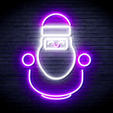 ADVPRO Cute Santa Claus Ultra-Bright LED Neon Sign fnu0193 - White & Purple