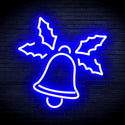 ADVPRO Christmas Bell with Leaves Ultra-Bright LED Neon Sign fnu0197 - Blue