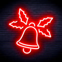 ADVPRO Christmas Bell with Leaves Ultra-Bright LED Neon Sign fnu0197 - Red