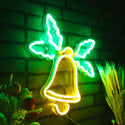 ADVPRO Christmas Bell with Leaves Ultra-Bright LED Neon Sign fnu0197