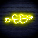 ADVPRO Hearts with Arrow Ultra-Bright LED Neon Sign fnu0200 - Yellow