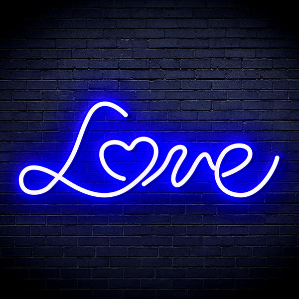 ADVPRO Love with Heart Ultra-Bright LED Neon Sign fnu0201 - Blue