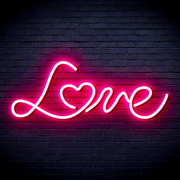 ADVPRO Love with Heart Ultra-Bright LED Neon Sign fnu0201 - Pink