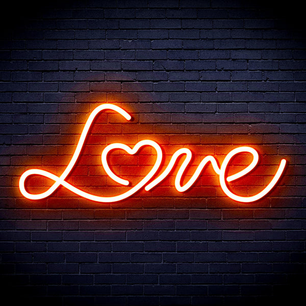 ADVPRO Love with Heart Ultra-Bright LED Neon Sign fnu0201 - Orange