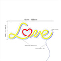 ADVPRO Love with Heart Ultra-Bright LED Neon Sign fnu0201 - Size