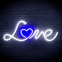 ADVPRO Love with Heart Ultra-Bright LED Neon Sign fnu0201 - White & Blue