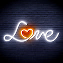 ADVPRO Love with Heart Ultra-Bright LED Neon Sign fnu0201 - White & Orange