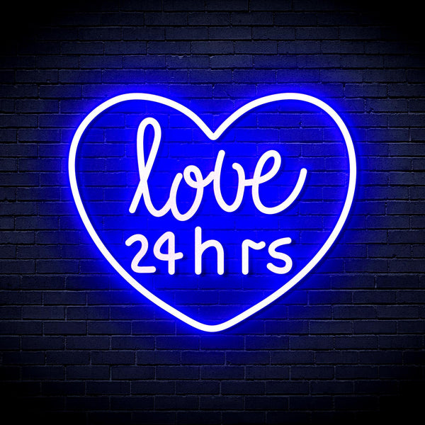 ADVPRO Love 24 Hours Ultra-Bright LED Neon Sign fnu0203 - Blue