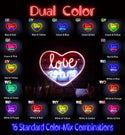 ADVPRO Love 24 Hours Ultra-Bright LED Neon Sign fnu0203 - Dual-Color