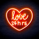 ADVPRO Love 24 Hours Ultra-Bright LED Neon Sign fnu0203 - Orange