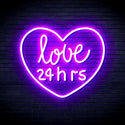 ADVPRO Love 24 Hours Ultra-Bright LED Neon Sign fnu0203 - Purple