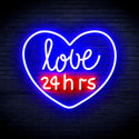 ADVPRO Love 24 Hours Ultra-Bright LED Neon Sign fnu0203 - Red & Blue