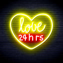 ADVPRO Love 24 Hours Ultra-Bright LED Neon Sign fnu0203 - Red & Yellow