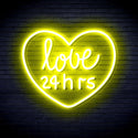 ADVPRO Love 24 Hours Ultra-Bright LED Neon Sign fnu0203 - Yellow