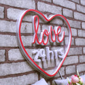 ADVPRO Love 24 Hours Ultra-Bright LED Neon Sign fnu0203