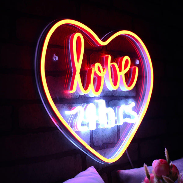 ADVPRO Love 24 Hours Ultra-Bright LED Neon Sign fnu0203
