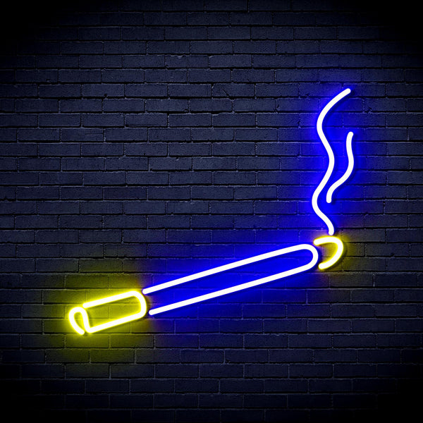 ADVPRO Cigarette Ultra-Bright LED Neon Sign fnu0205 - Blue & Yellow