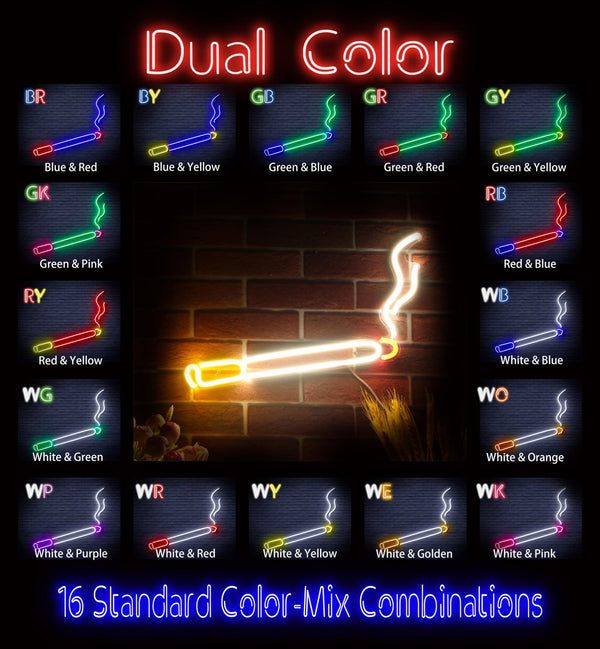 ADVPRO Cigarette Ultra-Bright LED Neon Sign fnu0205 - Dual-Color