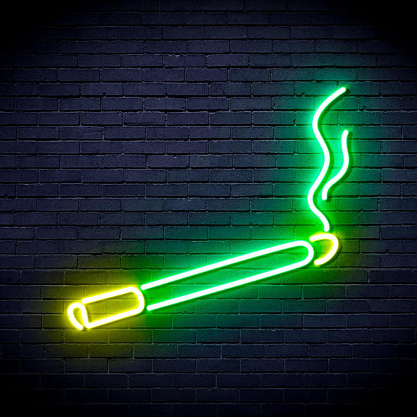 ADVPRO Cigarette Ultra-Bright LED Neon Sign fnu0205 - Green & Yellow