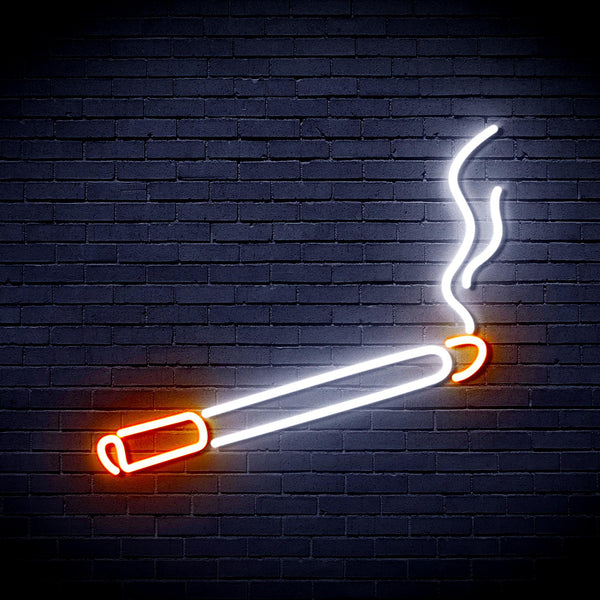 ADVPRO Cigarette Ultra-Bright LED Neon Sign fnu0205 - White & Orange
