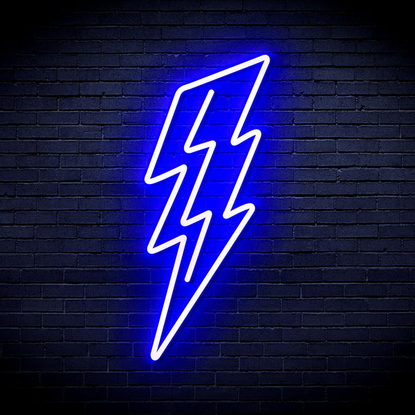 ADVPRO Lighting bolt Ultra-Bright LED Neon Sign fnu0206 - Blue