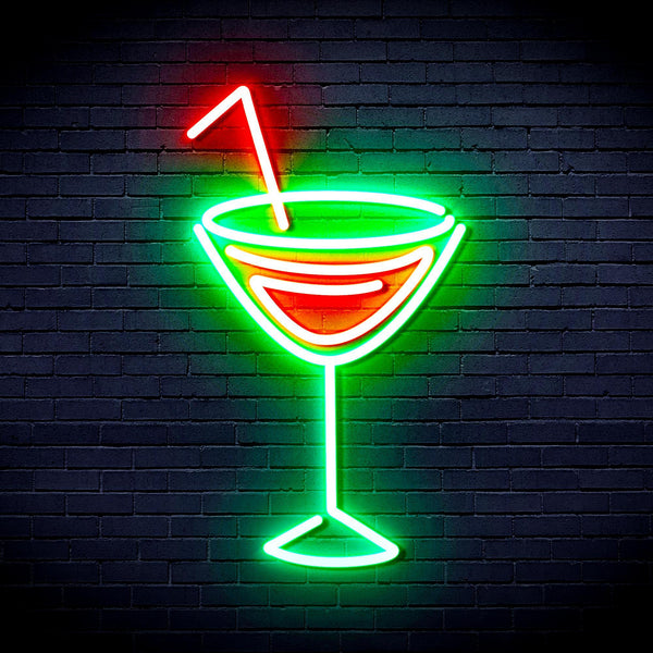 ADVPRO Dry Martini Ultra-Bright LED Neon Sign fnu0207 - Green & Red