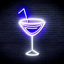 ADVPRO Dry Martini Ultra-Bright LED Neon Sign fnu0207 - White & Blue