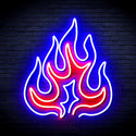 ADVPRO Flame Ultra-Bright LED Neon Sign fnu0208 - Blue & Red