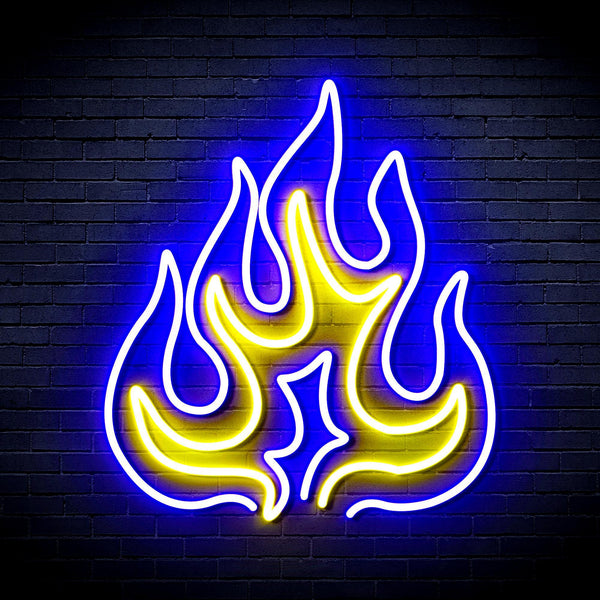 ADVPRO Flame Ultra-Bright LED Neon Sign fnu0208 - Blue & Yellow