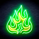 ADVPRO Flame Ultra-Bright LED Neon Sign fnu0208 - Green & Yellow