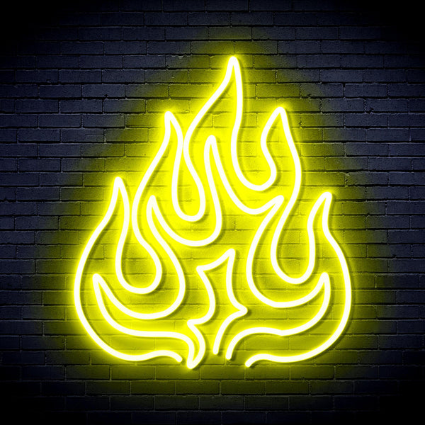 ADVPRO Flame Ultra-Bright LED Neon Sign fnu0208 - Yellow