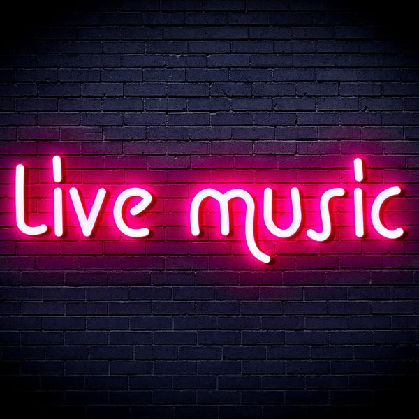ADVPRO Live Music Ultra-Bright LED Neon Sign fnu0209 - Pink
