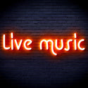 ADVPRO Live Music Ultra-Bright LED Neon Sign fnu0209 - Orange