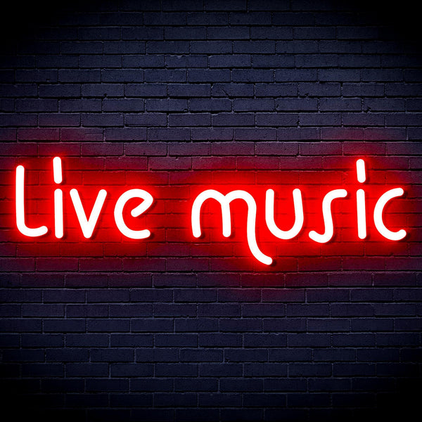 ADVPRO Live Music Ultra-Bright LED Neon Sign fnu0209 - Red