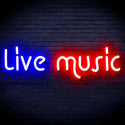ADVPRO Live Music Ultra-Bright LED Neon Sign fnu0209 - Red & Blue
