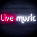 ADVPRO Live Music Ultra-Bright LED Neon Sign fnu0209 - White & Pink