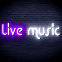 ADVPRO Live Music Ultra-Bright LED Neon Sign fnu0209 - White & Purple