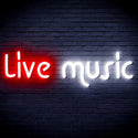 ADVPRO Live Music Ultra-Bright LED Neon Sign fnu0209 - White & Red