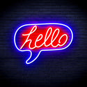 ADVPRO Hello Chat Box Ultra-Bright LED Neon Sign fnu0210 - Blue & Red