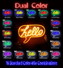 ADVPRO Hello Chat Box Ultra-Bright LED Neon Sign fnu0210 - Dual-Color