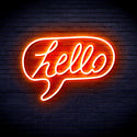 ADVPRO Hello Chat Box Ultra-Bright LED Neon Sign fnu0210 - Orange