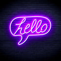 ADVPRO Hello Chat Box Ultra-Bright LED Neon Sign fnu0210 - Purple