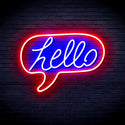 ADVPRO Hello Chat Box Ultra-Bright LED Neon Sign fnu0210 - Red & Blue